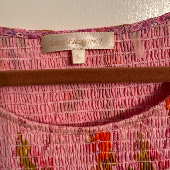 LoveShackFancy Mini Dress with multiple floral prints ..perfect condition - Picture 2 of 5